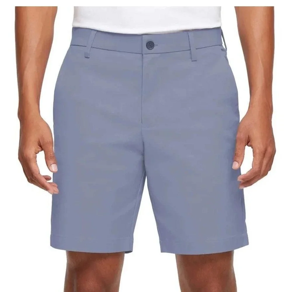 BANANA REPUBLIC Stretch Chino Shorts Mens Size 34 Blue Flat Front Quick Dry NWT